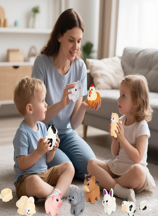 FQKIOMY Toddler Toys,Montessori Preschool Learning Activities Animal Toy for Boys Girls,10 pcs Little People Animals Matching Games Fine Motor for Kids Ages 2-3 - Image 4