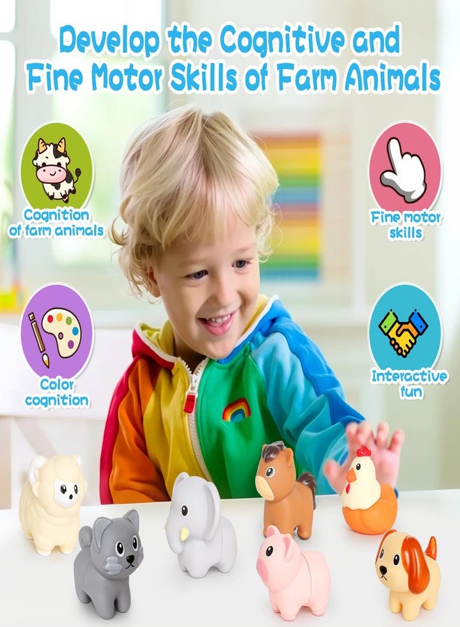 FQKIOMY Toddler Toys,Montessori Preschool Learning Activities Animal Toy for Boys Girls,10 pcs Little People Animals Matching Games Fine Motor for Kids Ages 2-3 - Image 2