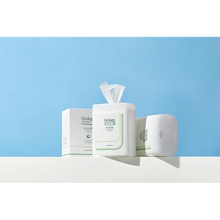 Charmzone مناديل تنظيف طبيعية من تشارمزون جينكو، مزيل مكياج مرطب لجميع أنواع البشرة، تركيبة نباتية لطيفة، خالية من الزيوت المعدنية، حاوية بغطاء قابل للفتح، 110 ورقة - Image 2
