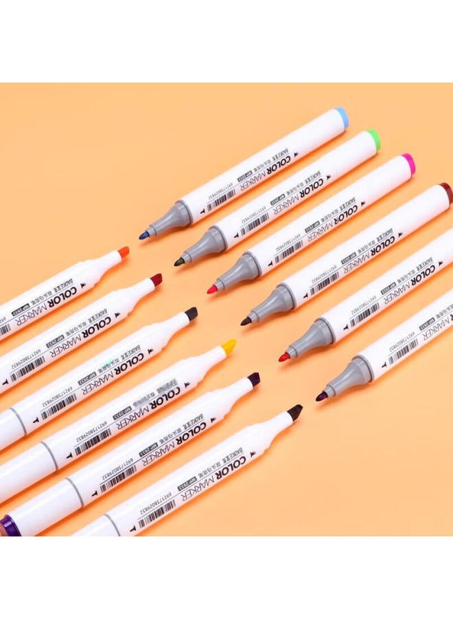 Baoke Mp2933-48 Dual-Tip Marker Pen With Triangular Barrel, Alcohol-Based, For Students' Art Drawing, Children'S Doodling, And Design, 48 Colors - Image 2