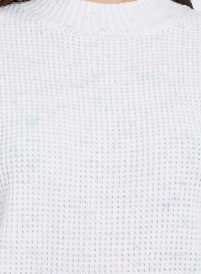 Styli Regular Fit Chunky Knit Mixed Yarn Sweater