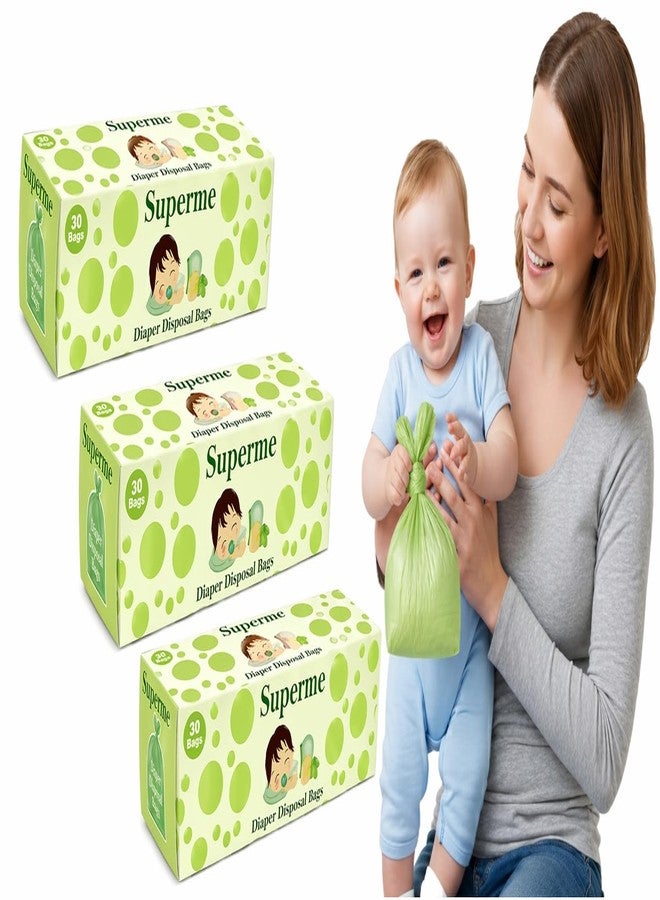Bentalls Superme Baby Diaper Disposal Bags 90 Pcs | Extra Large Size for Mess Free Disposal of Soiled Diapers - Image 2