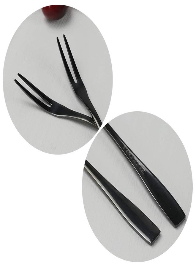 Teyyvn 8-Piece Fruit Forks, Stainless Steel 2-Prong Fork, Bistro Cocktail Fork - Image 3