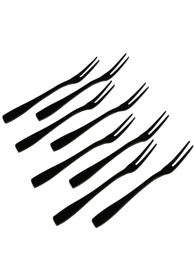 Teyyvn 8-Piece Fruit Forks, Stainless Steel 2-Prong Fork, Bistro Cocktail Fork - Image 1