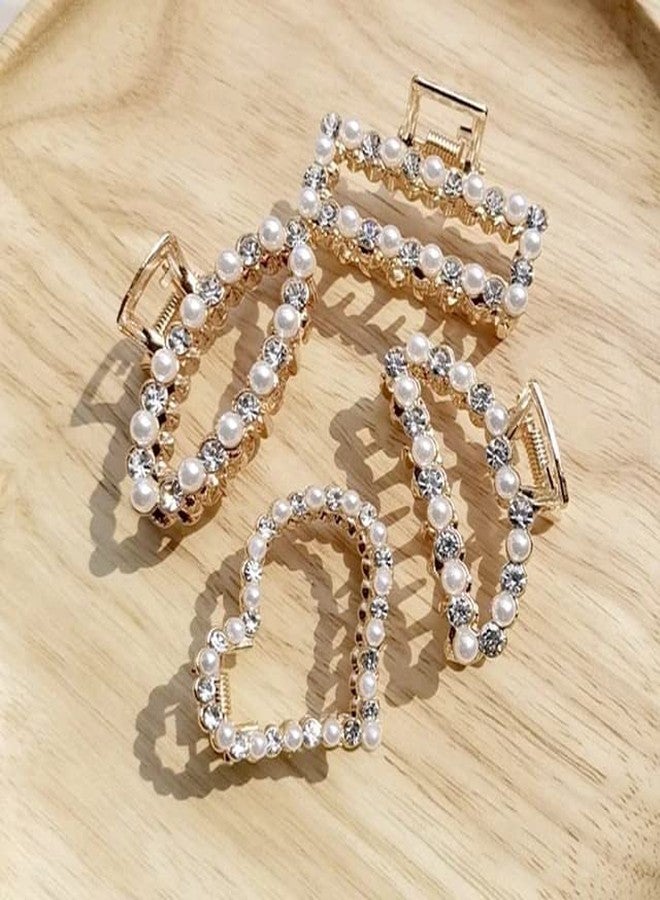 MYSELF DESIGN DIAMOND PEARL HAIR CLIPS PACL OF 2 (MULTIDESIGN) - Image 2