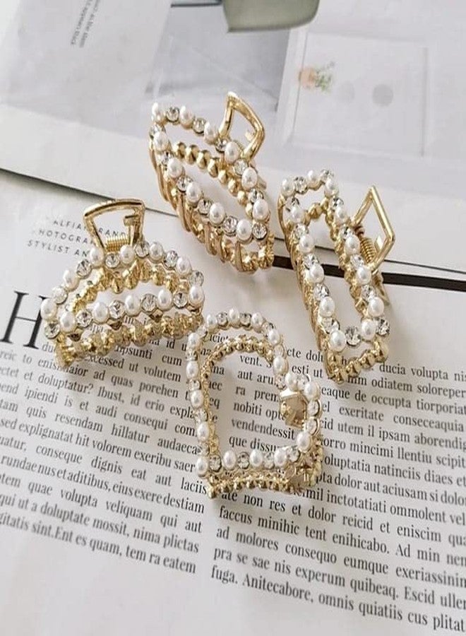 MYSELF DESIGN DIAMOND PEARL HAIR CLIPS PACL OF 2 (MULTIDESIGN) - Image 3