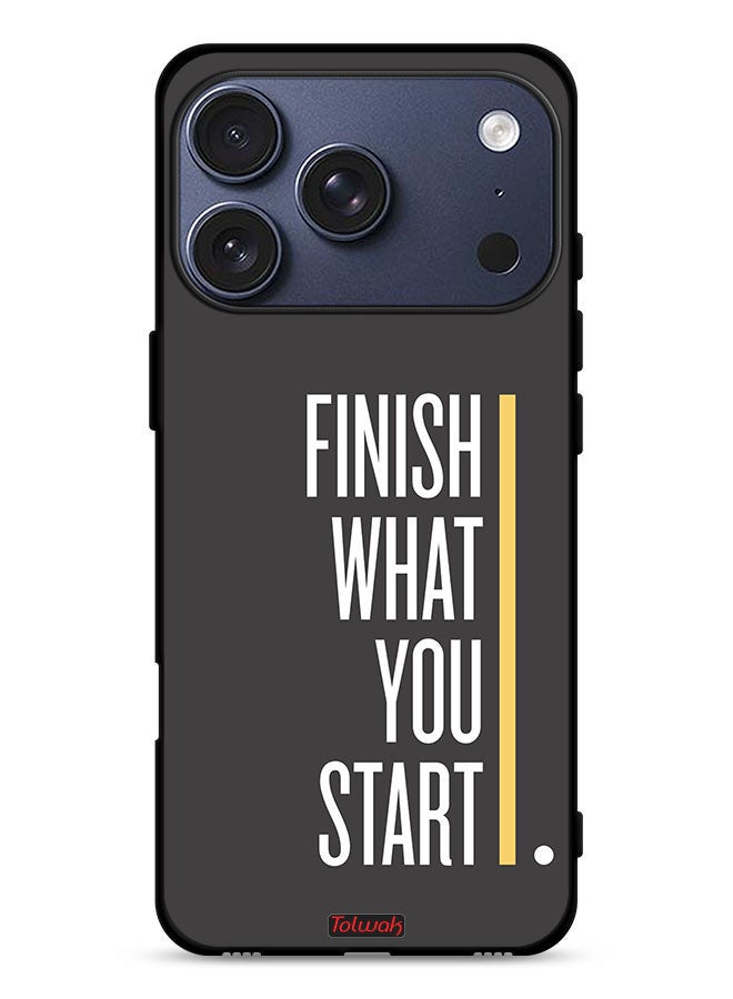 Tolwak Apple iPhone 17 Pro Protective Case Cover Finish What You Start - Image 1