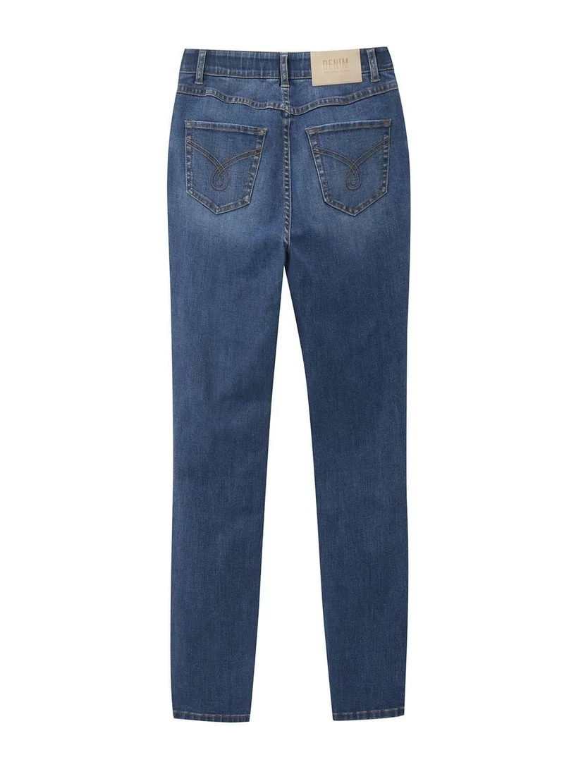 GIORDANO Women's High Rise Slim Tapered Jeans - Comfortable & Stylish Denim
