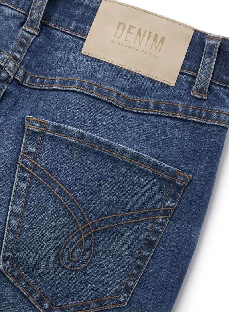 GIORDANO  Women's High Rise Slim Tapered Jeans - Comfortable & Stylish Denim for Women | Best Price UAE