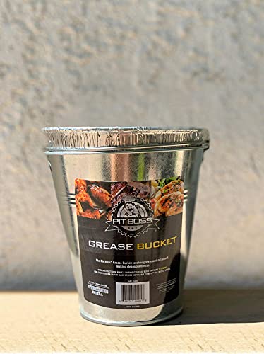 Fig & Leaf (15 Pack) Grease Bucket Liner Compatible with Pit Boss Grills 67292 Foil, Oklahoma Joe's 9518545P06, Rec Tec Large Bucket & Other Grill Bucket Accessories l 6.3” x 6.0” l Disposable Aluminum - Image 4
