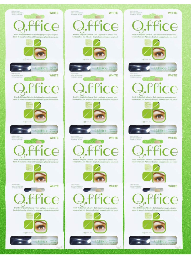 Office 12 Pieces Eyelash Glue White 5g