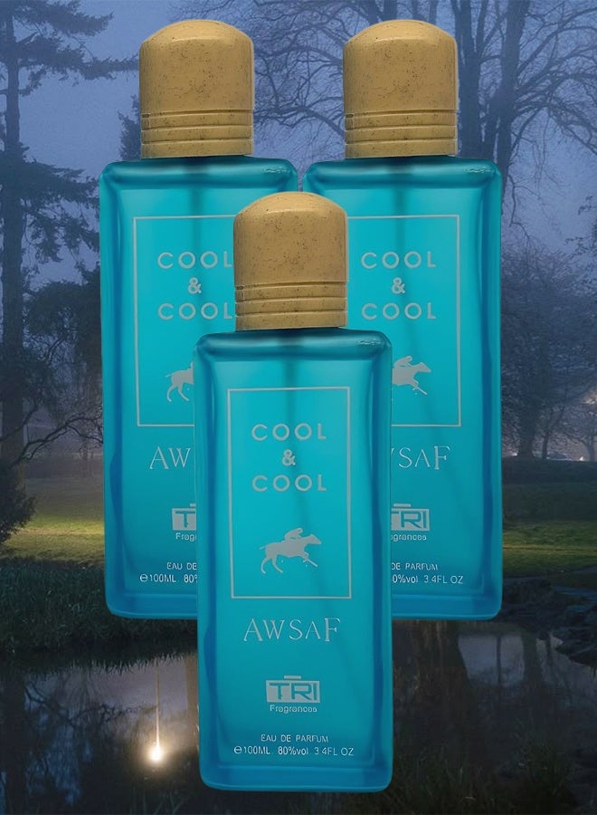 تي أر آي 3 قطع عطر أوصاف كول آند كول 100 مل - Image 1