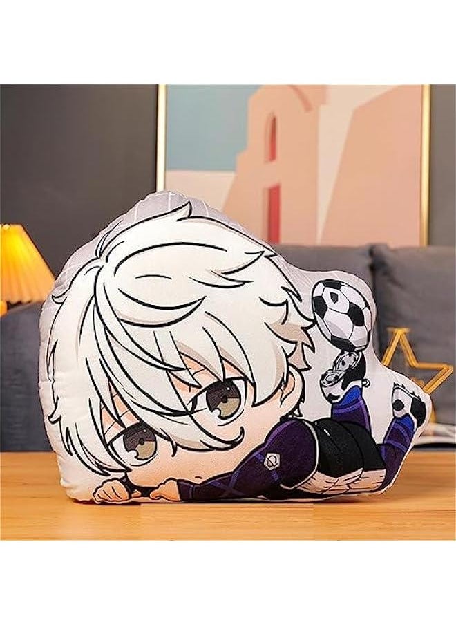 Ainme Seishiro Nagi Plush Doll Pillow Soft Stuffed Plushie Figure, Cartoon Manga Back Cushion Throw Pillows Puppets Sofa Decorative Xmas Gifts  - Image 1