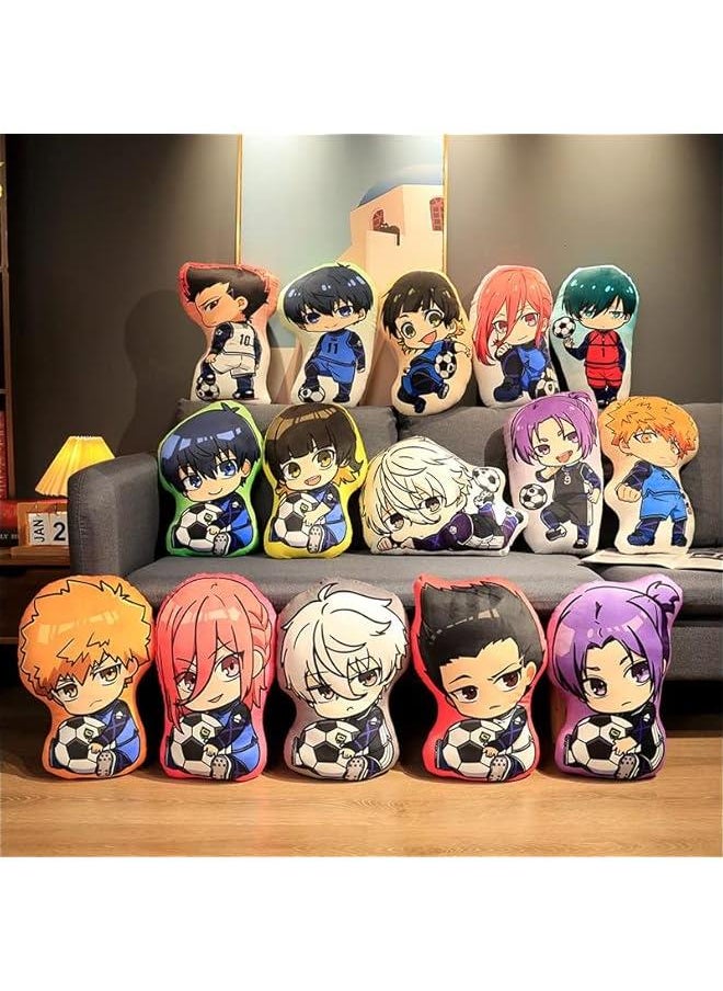 Ainme Seishiro Nagi Plush Doll Pillow Soft Stuffed Plushie Figure, Cartoon Manga Back Cushion Throw Pillows Puppets Sofa Decorative Xmas Gifts  - Image 2
