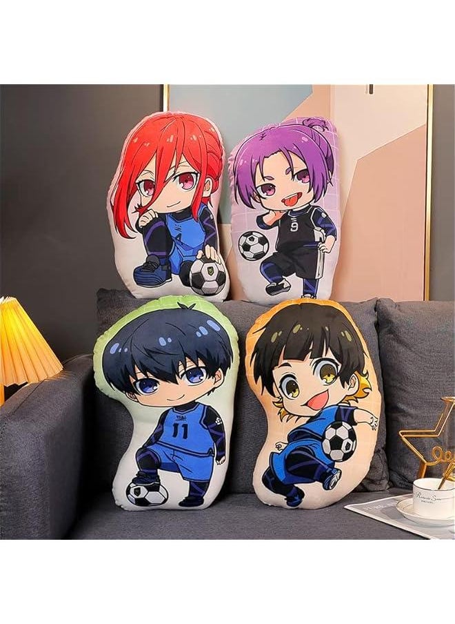 Ainme Seishiro Nagi Plush Doll Pillow Soft Stuffed Plushie Figure, Cartoon Manga Back Cushion Throw Pillows Puppets Sofa Decorative Xmas Gifts  - Image 4