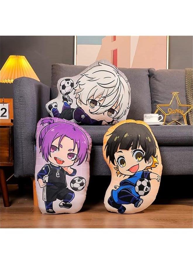 Ainme Seishiro Nagi Plush Doll Pillow Soft Stuffed Plushie Figure, Cartoon Manga Back Cushion Throw Pillows Puppets Sofa Decorative Xmas Gifts  - Image 5