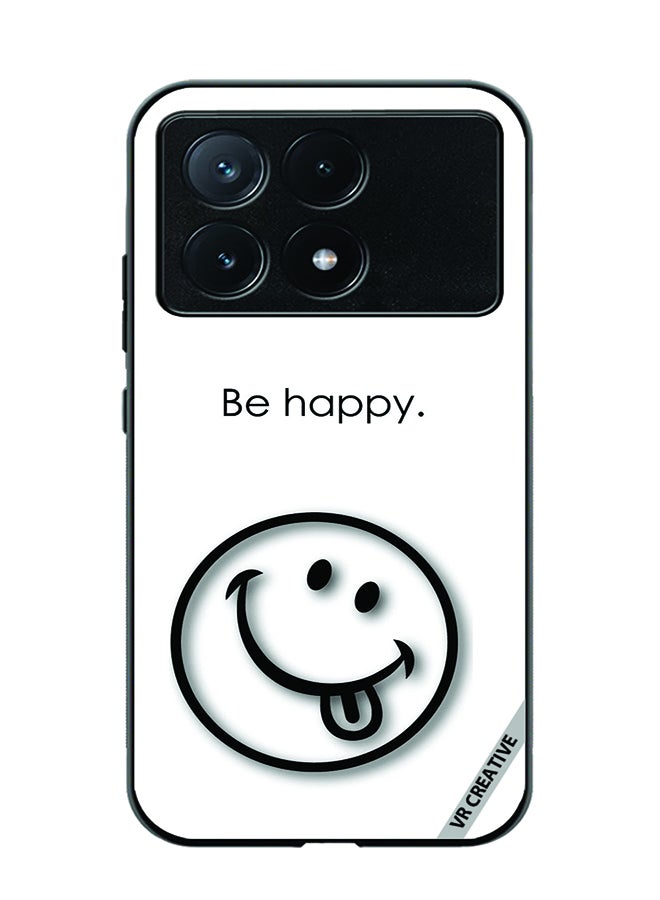 VR CREATIVE Protective Case Cover For Xiaomi Poco X6 Pro Be Happy Design Multicolour - Image 1