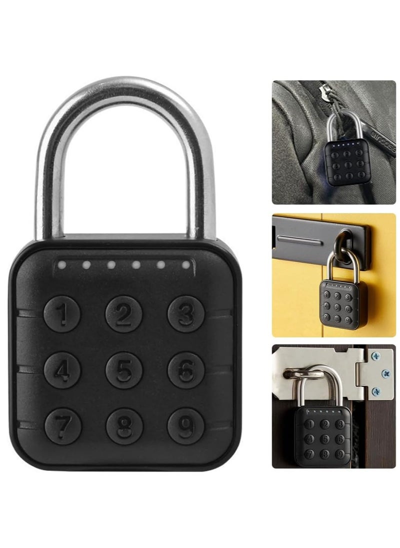 Rubik Electronic Padlock Digital Classic Lock, 6 Digit Combination Password Lock for Gate Door, Warehouse, Shop, Business, Tool Box, School, Gym, Bicycle, Cabinet  - Image 1
