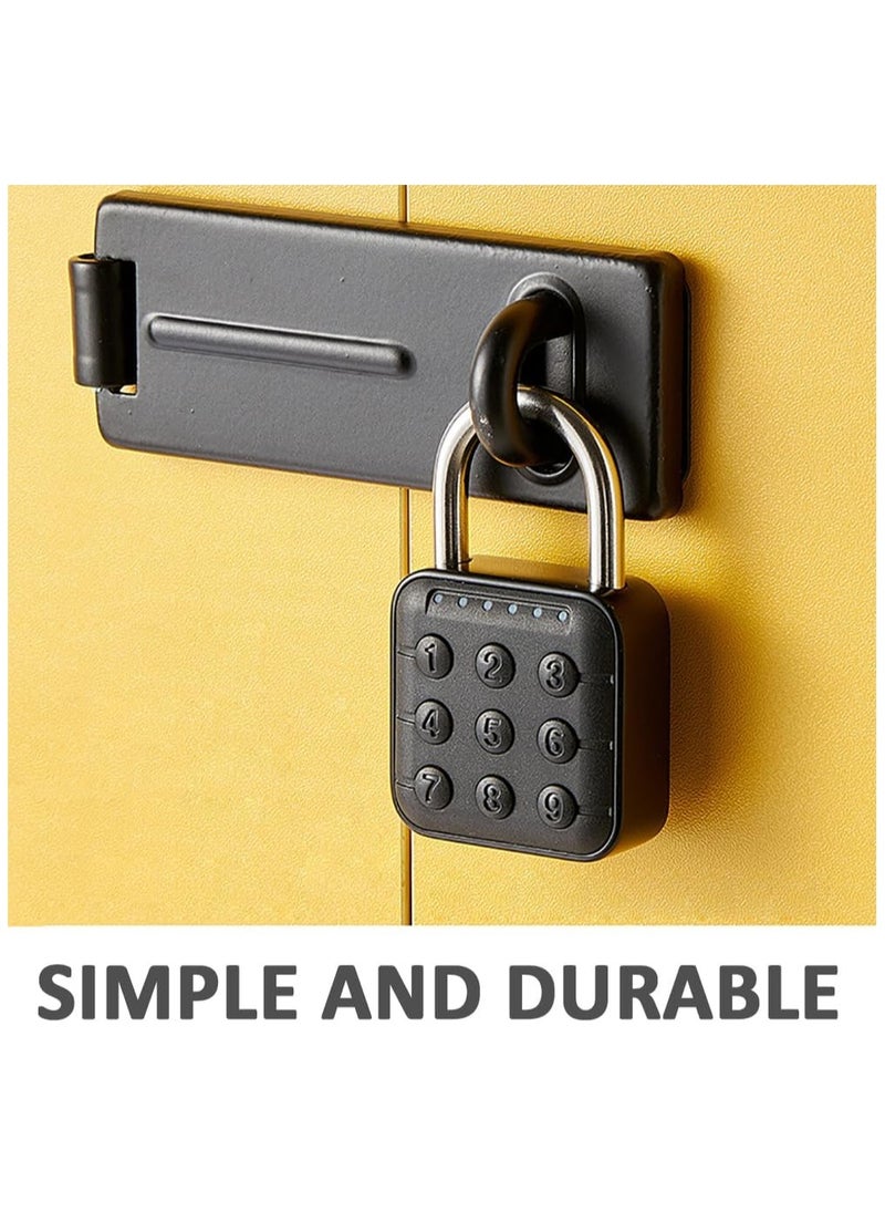 Rubik Electronic Padlock Digital Classic Lock, 6 Digit Combination Password Lock for Gate Door, Warehouse, Shop, Business, Tool Box, School, Gym, Bicycle, Cabinet  - Image 2