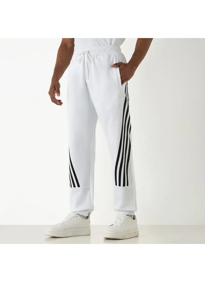 Kappa Kappa Striped Detail Joggers with Drawstring Closure and Pockets