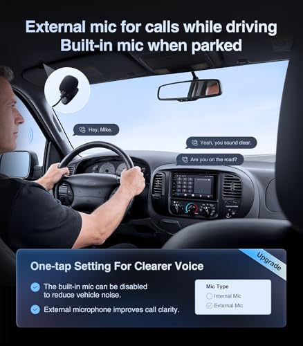 AINAVI 7" 2+32G Android Double Din Car Radio Stereo CarPlay/Android Auto, 48B EQ&DSP, 4.1-Channel, Outputs 240W, SWC/Bluetooth/AM/FM (with Backup Camera) - Image 4