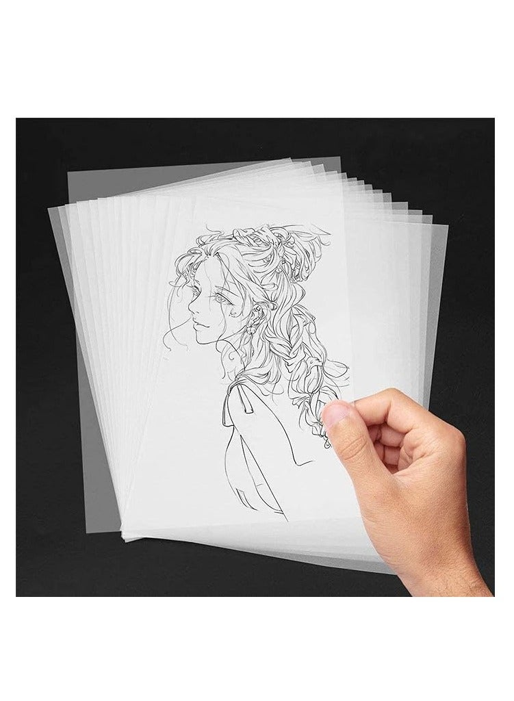 Paper Junkie Translucent Vellum Paper - 50 Sheets 11x17 Inches For Tracing, Drawing & Art Projects