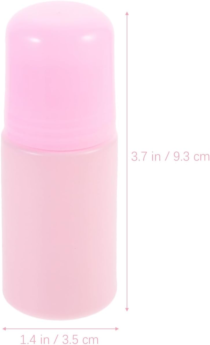 10pcs 50ml Roller Perfume Bottles Refillable Essential Oil Containers with Pink Caps for Aromatherapy Travel and Personal Care - Image 2