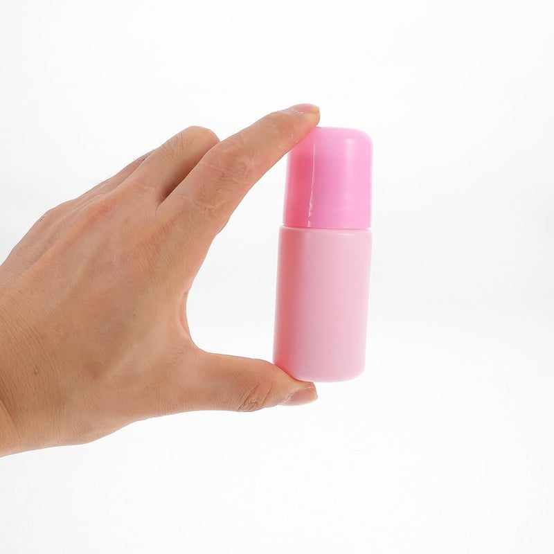 10pcs 50ml Roller Perfume Bottles Refillable Essential Oil Containers with Pink Caps for Aromatherapy Travel and Personal Care - Image 4
