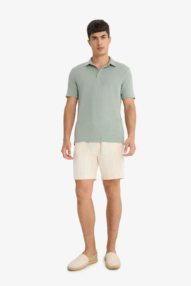 DeFacto Slim Fit Short Sleeve Polo T-Shirt