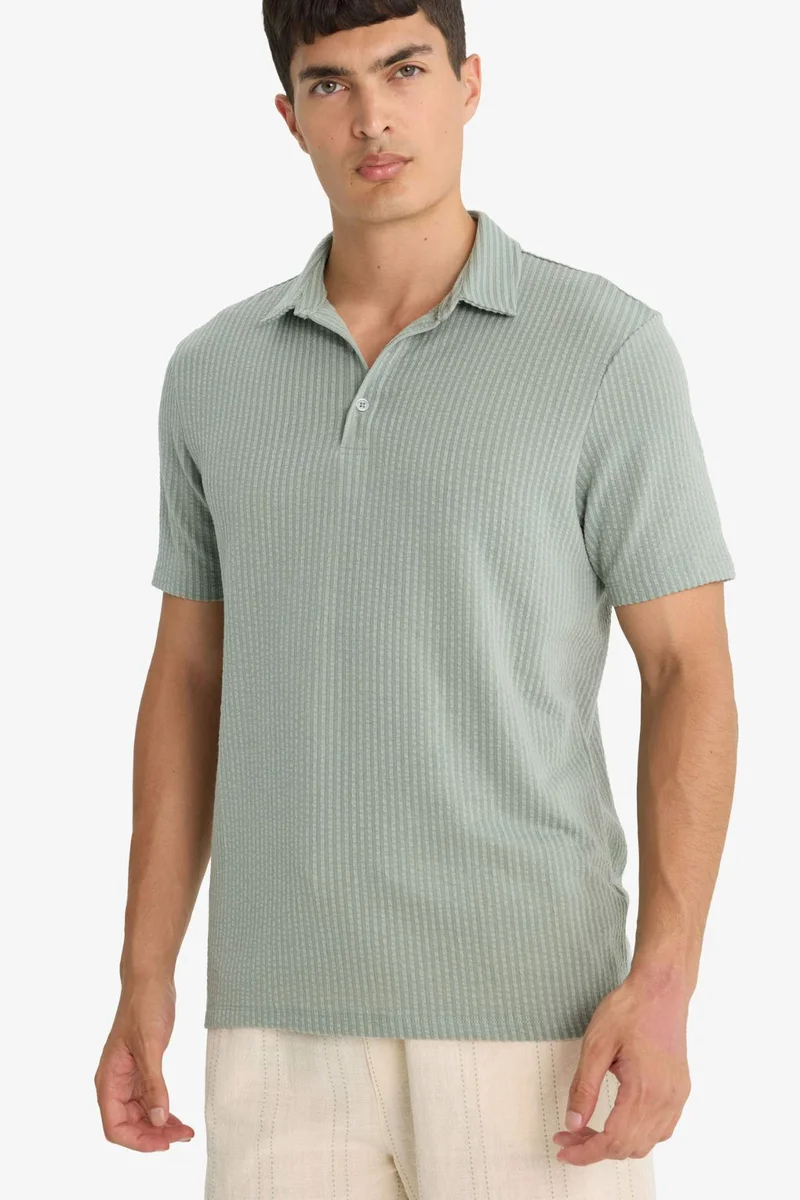 DeFacto Slim Fit Short Sleeve Polo T-Shirt