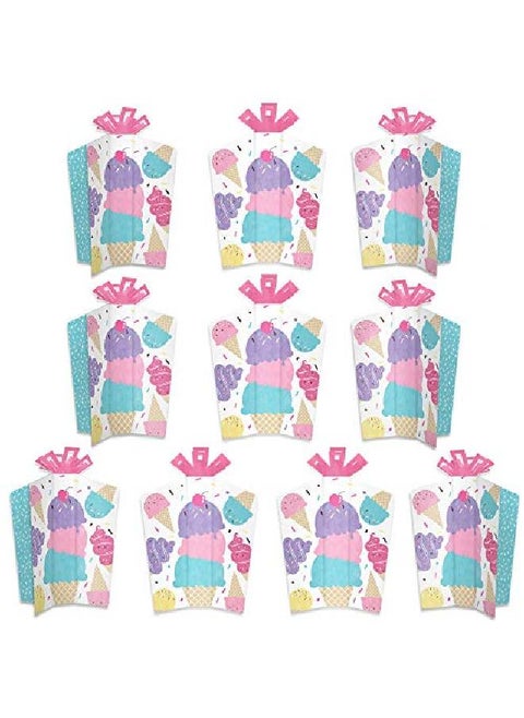 Scoop Up The Fun Ice Cream Table Decorations Sprinkles Party Fold And Flare Centerpieces 10 Count