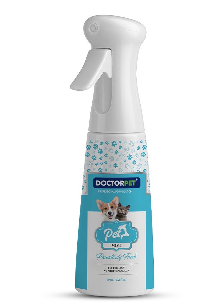 DOCTERPET Doctor Pet Pet Mist Pawsitively Fresh Continuous Spray 100ML - Pet Friendly Mist - Odor Control Cologne for Cats & Dogs - Grooming Spray for All Breeds  - Image 1