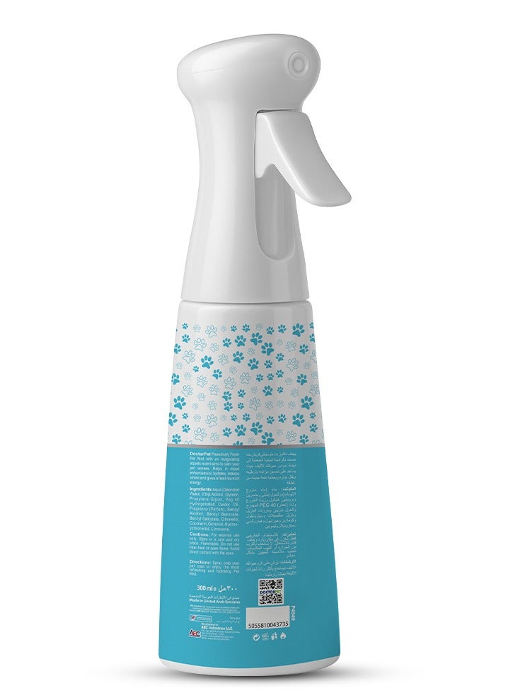 DOCTERPET Doctor Pet Pet Mist Pawsitively Fresh Continuous Spray 100ML - Pet Friendly Mist - Odor Control Cologne for Cats & Dogs - Grooming Spray for All Breeds  - Image 2