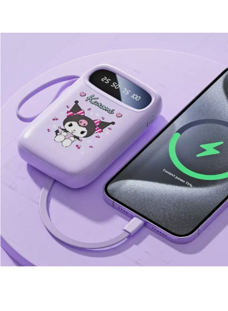 general Sanrio Power Bank 10000mah fast charging large capacity self-contained cable ultra-thin portable mobile power supply - Image 3