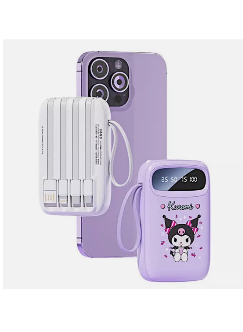 general Sanrio Power Bank 10000mah fast charging large capacity self-contained cable ultra-thin portable mobile power supply - Image 1
