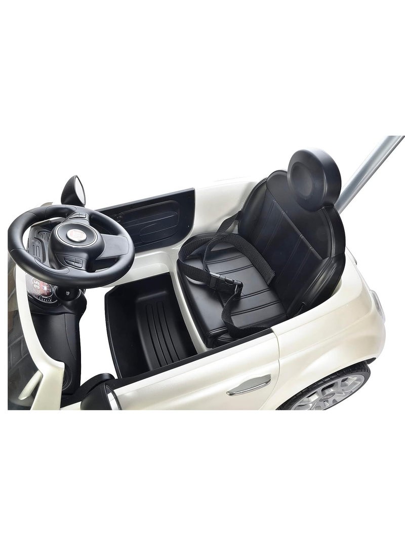 FIAT 500 Pushing Car - White - Image 4