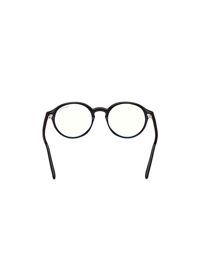 TOM FORD Unisex Round Eyeglass Frames Shiny Black TOMFORD FT5867-B00149 49 mm - Image 4