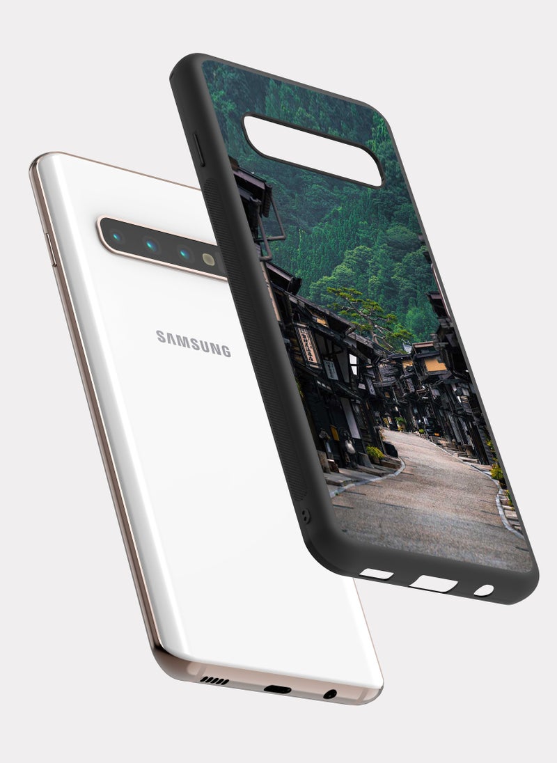 PXLAAT Samsung Galaxy S10 Plus case cover Old Japanese Street - Image 2