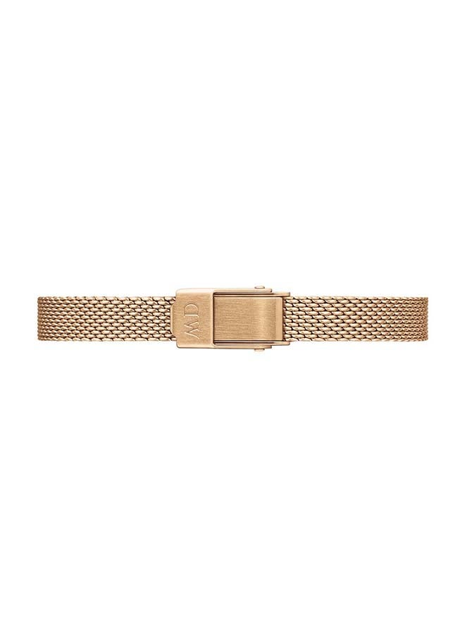 DANIEL WELLINGTON Women Quadro Mini Melrose Blush Stainless Steel Mesh Watch DW00100650 - Image 4