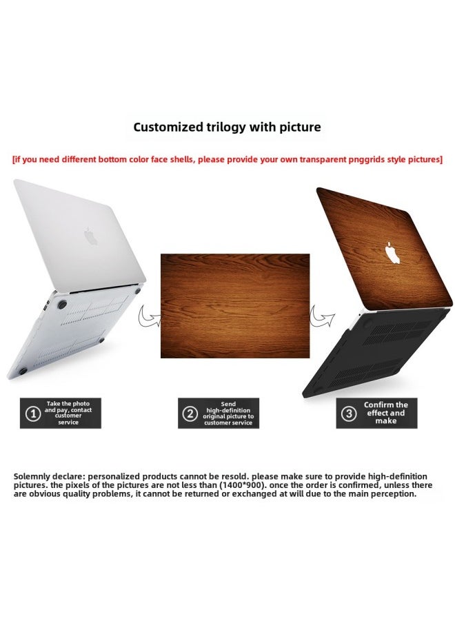 Generic - Macbook Protective Cover For Apple Laptop Case Air Pro Color Painted Wood Grain Computer Case-Color:RS-403-Applicable Model:Retina15(A1398) - Image 1