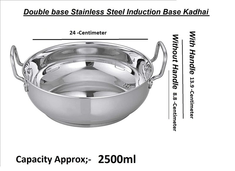 Bartan Star قدر طهي بارتان ستار من الفولاذ المقاوم للصدأ مناسب للطهي بالحث (2500 مل) - Image 2