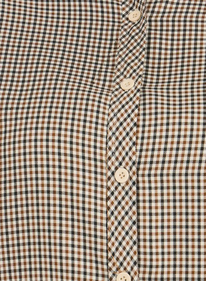Styli Plus Size Checked Oversized Shirt