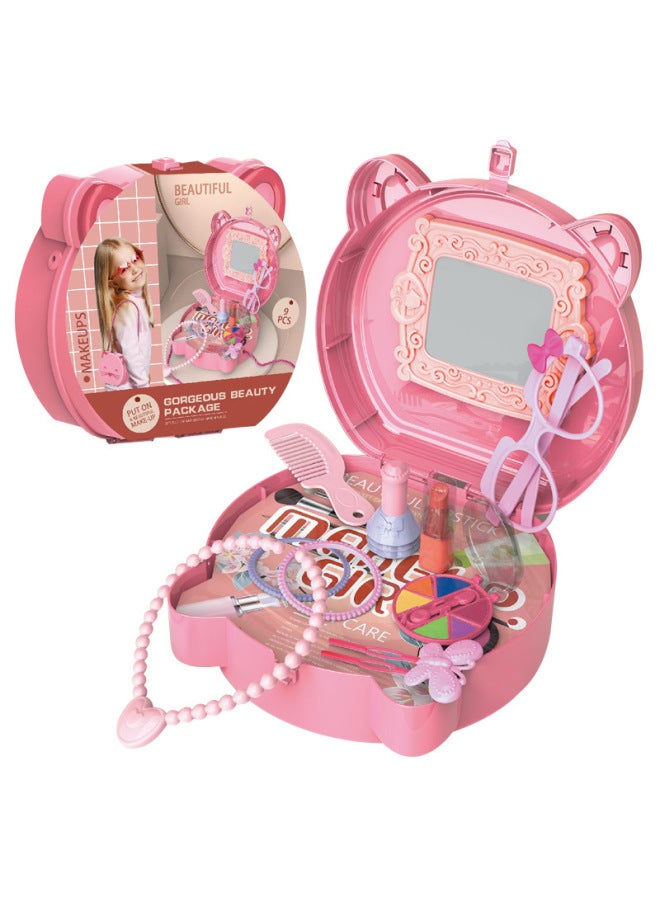 Online Small Doctor Toy Set Dentist Nurse Boy Children's Play Kitchen Dessert Children's Toys-Color:Suitcase-Dressing Table Set - Image 1