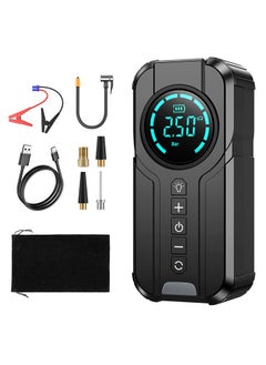 Digisand Car Jump Starter 8,000mah Air Compressor Pump With Lighting 4 In 1 Multi-function Tire Inflator Auto Portable Battery Starter  - Image 1