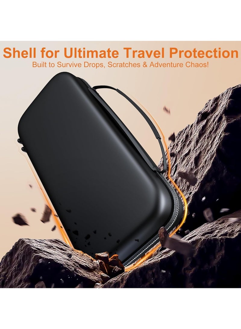 Highdas Protection Bundle for Nintendo Switch 2, Switch 2 Accessories with Console Carrying Case, 2x Tempered Glass Screen Protectors, 2x Joy-Con Controller Cases, 6x Anti-Slip Thumb Grip Caps, All-in-One Travel Kit - Image 5