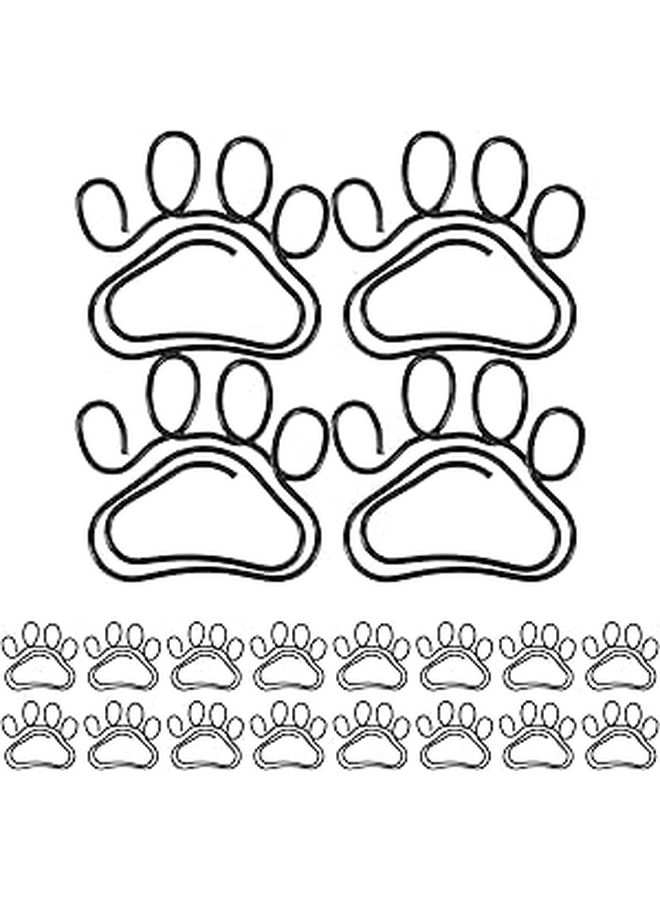 Black Metal Claw Paper Clips 20 Pack for Document Organization and Memo Holding - Image 1