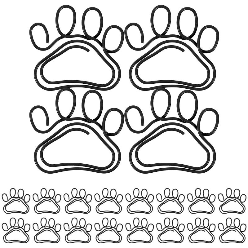 Black Metal Claw Paper Clips 20 Pack for Document Organization and Memo Holding - Image 2