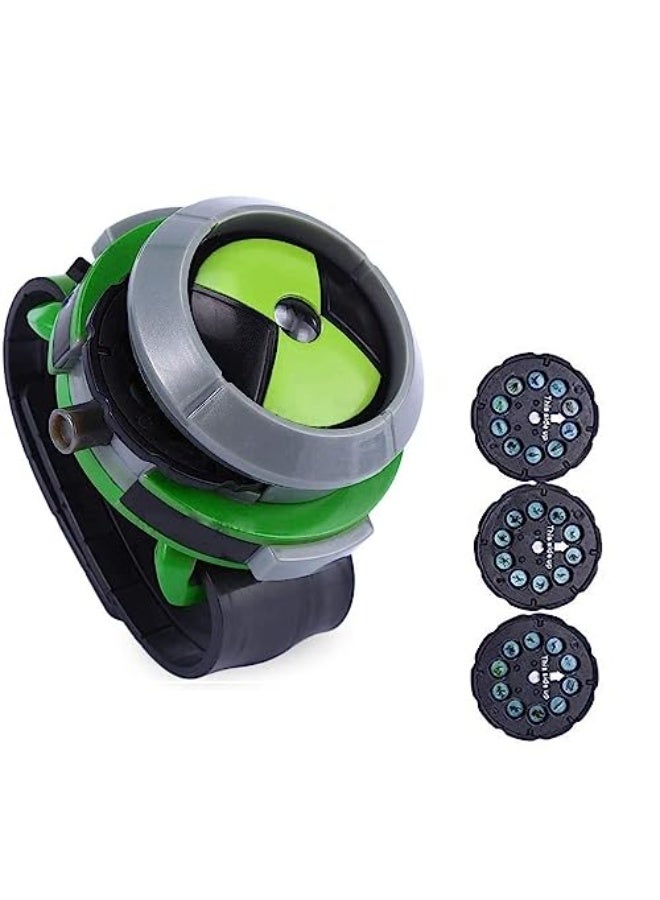 بن تن ساعات مشروع للأطفال مع جهاز عرض للأجانب وقاعدة نموذج لشخصيات الحركة الغامضة للأطفال - Image 1