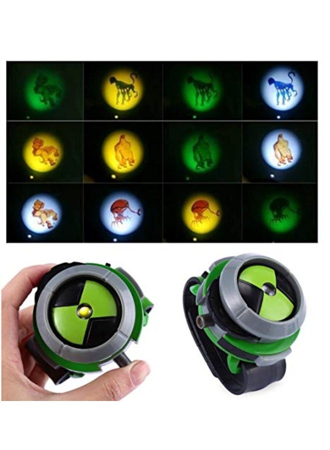 بن تن ساعات مشروع للأطفال مع جهاز عرض للأجانب وقاعدة نموذج لشخصيات الحركة الغامضة للأطفال - Image 3