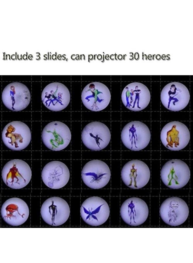 بن تن ساعات مشروع للأطفال مع جهاز عرض للأجانب وقاعدة نموذج لشخصيات الحركة الغامضة للأطفال - Image 5